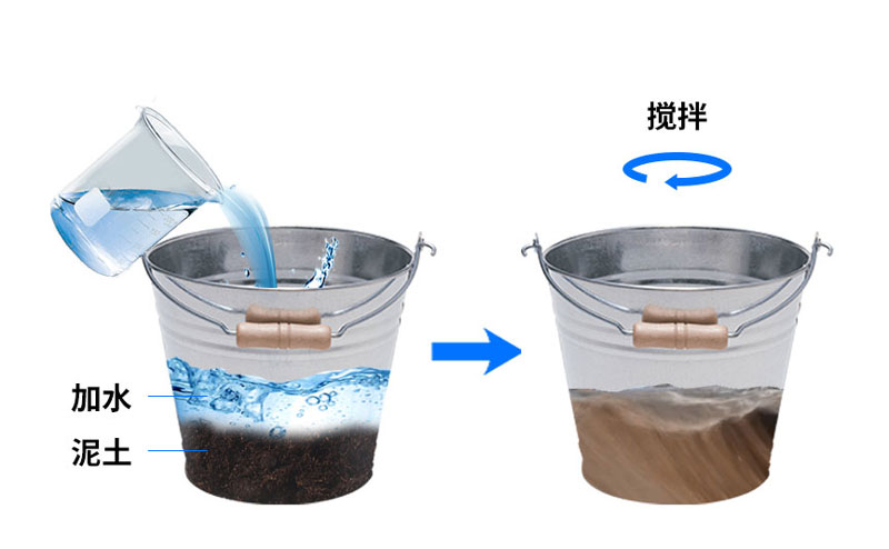 土壤水分溫度測(cè)量?jī)x安裝之倒入泥漿