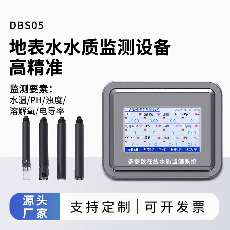 地表水水質(zhì)監(jiān)測參數(shù)（水溫、ph、溶解氧、濁度、電導率）